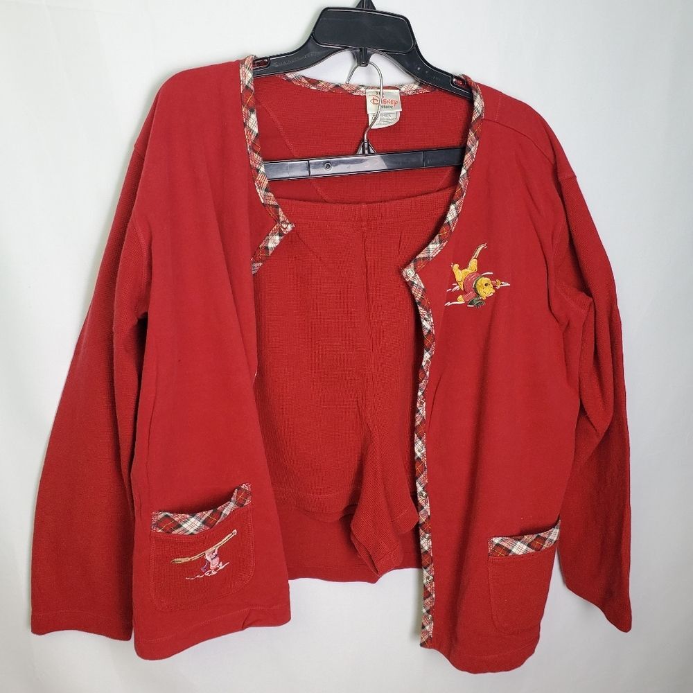 Disney Winnie The Pooh Matching Pajama Set Size L/XL - Picture 1 of 11